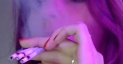 alsa - beautiful sexy girl smokes beautifully and elegantly 3 cigarettes(1080)