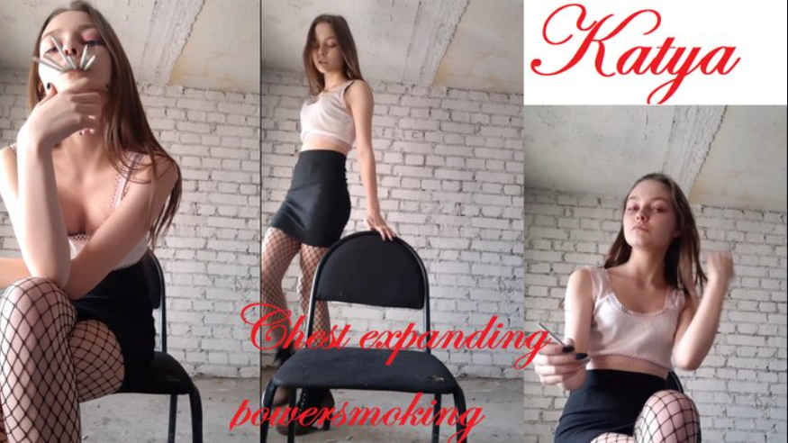 New Model Katya chest expanding powersmoking