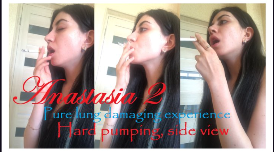 Anastasia 2: hard pumping, side view