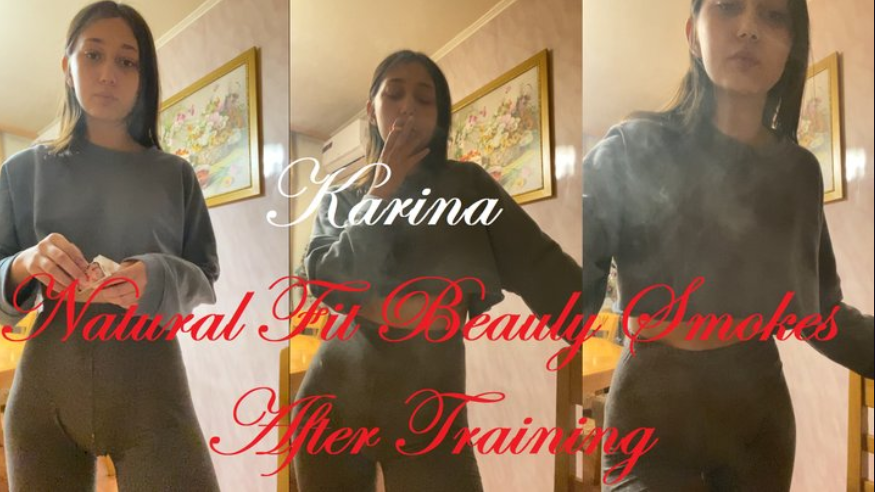 Natural Fit Beauty Karina Chainsmokes After Training