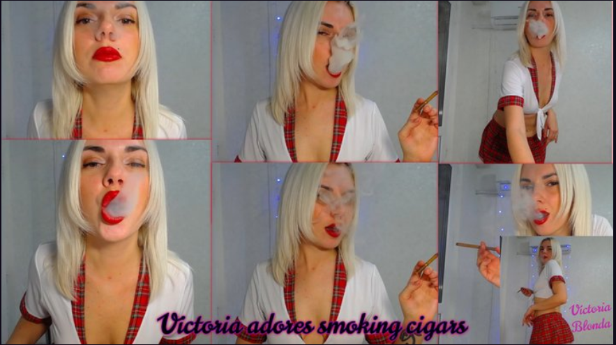 Victoria loves chain smoking small cigars