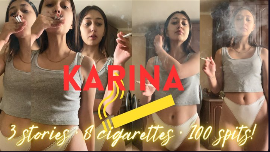 Karina: 3 stories, 8 cigarettes, 100 spits